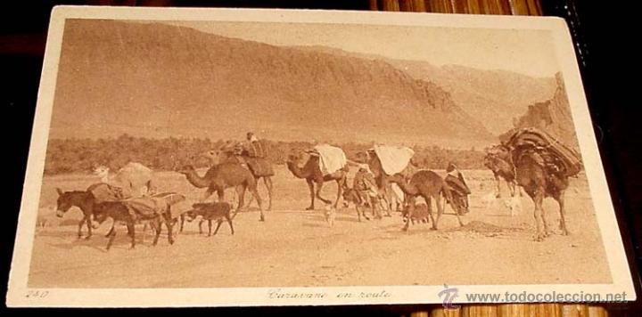 Postais: ANTIGUA POSTAL DE MARRUECOS - CARAVANA EN RUTA - ED.L.L - NO CIRCULADA.