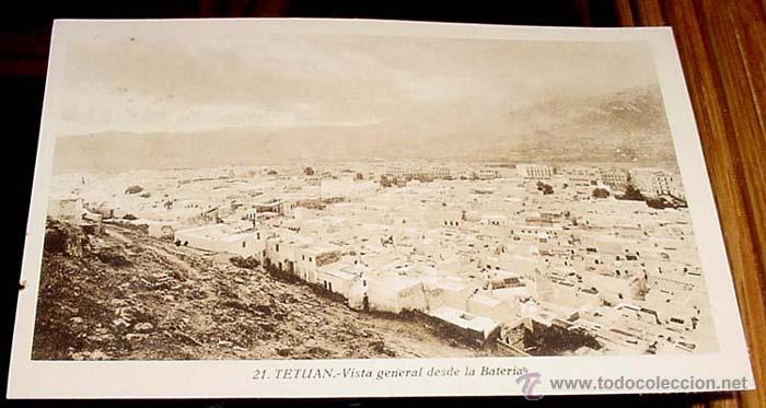 Postais: ANTIGUA POSTAL DE TETUAN - BONITA VISTA GENERAL DESDE LA BATERIA - ED. L . ROISIN -  NO CIRCULADA.