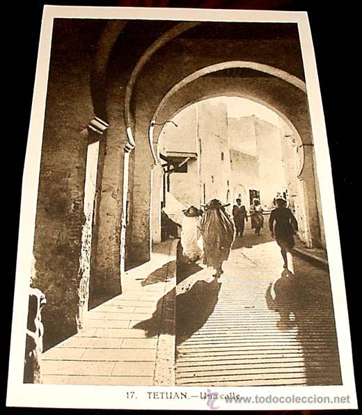Postais: ANTIGUA POSTAL DE TETUAN - BONITA CALLE DE TETUAN - ED.L.ROISIN-  NO CIRCULADA.