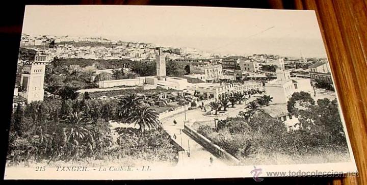 Cartoline: ANTIGUA POSTAL DE TANGER - BONITA VISTA DE LA KASBAH - ED. LEVY -  NO CIRCULADA.