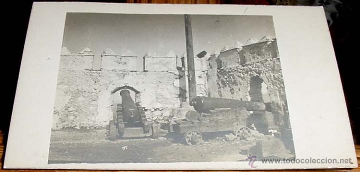 Cartoline: ANTIGUA POSTAL MARRUECOS - VISTA DE UNA FORTALEZA PROTEGIDA POR CA&Ntilde;ONES - ED. MITTEILUNGEN - NO CIRC