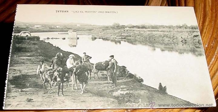 Cartoline: ANTIGUA POSTAL MARRUECO - TETUAN BONITA VISTA DEL RIO MARTIN - SIN CIRCULAR - ED.HAUSER Y MENET.