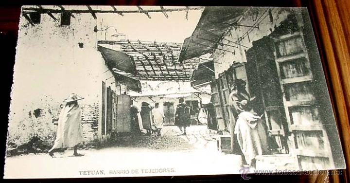Cartoline: ANTIGUA POSTAL MARRUECOS - TETUAN BONITA VISTA DEL BARRIO DE LOS BABUCHEROS - SIN CIRCULAR - ED.HAUS