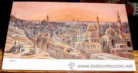 Postais: ANTIGUA POSTAL DE ARGELIEA - CIUDAD DE CONTANTINA - NO CIRCULADA - ED. MITTELMEER - REVERSO CON PUBL
