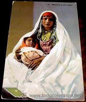 Postais: ANTIGUA POSTAL MARRUECOS - BEDUINA - SON ENFANT - NO CIRCULADA - ED. LEHNERT  &amp; LANDROCK.
