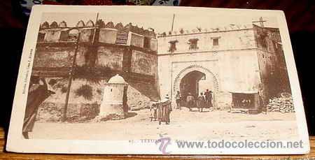 Cartes Postales: ANTIGUA POSTAL MARRUECOS - TETUAN - PUERTA DE LA REINA - NO CIRCULADA - ESCRITA - ED. J. ALCARAS.