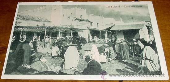 Cartes Postales: ANTIGUA POSTAL MARRUECOS - TETUAN ZOCO DEL FOKI - NO CIRCULADA.