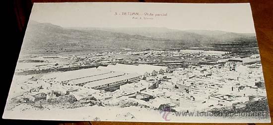 Cartes Postales: ANTIGUA POSTAL MARRUECOS - TETUAN VISTA PARCIAL - NO CIRCULADA - ED. CORDOBA Y VIALA.