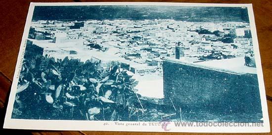 Cartes Postales: ANTIGUA POSTAL MARRUECOS - VISTA GENERAL DE TETUAN - NO CIRCULADA - ED. CASA J. ALCARAS.