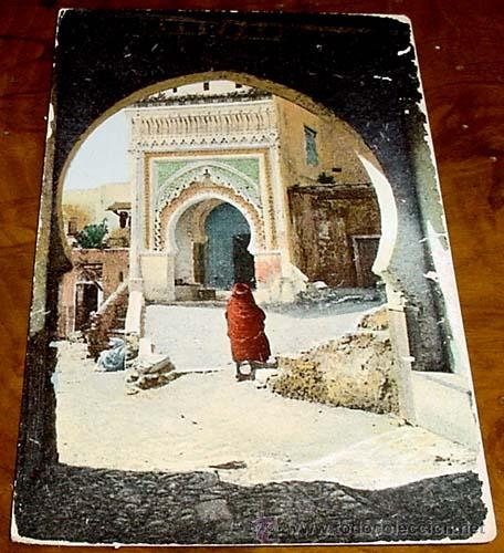 Cartes Postales: ANTIGUA POSTAL MARRUECOS - TETUAN ENTRADA POR LA PUERTA DE CEUTA - NO CIRCULADA - ESCRITA.