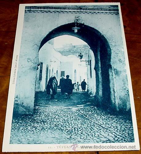 Cartes Postales: ANTIGUA POSTAL MARRUECOS - TETUAN C. EL-MEXUAR - NO CIRCULADA - ED. CASA J. ALCARAS.