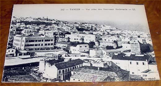 Cartes Postales: ANTIGUA POSTAL DE TANGER - VUE PRISE DES NOUVEAUX BOULEVADRS - NO CIRCULADA - DIVIDIDA - LL