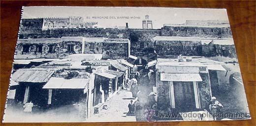 Cartes Postales: ANTIGUA POSTAL DE TETUAN - EL MERCADO DEL BARRIO MORO - NO CIRCULADA - DIVIDIDA - HAUSER Y MENET