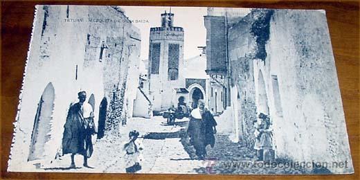 Cartes Postales: ANTIGUA POSTAL DE TETUAN - MEZQUITA DE SIDIK SAIDA - NO CIRCULADA - DIVIDIDA - HAUSER Y MENET