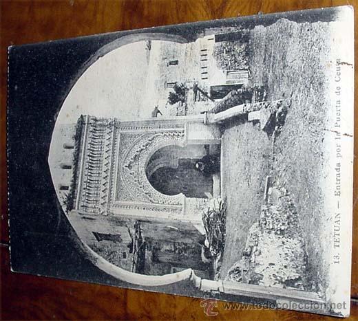 Cartoline: ANTIGUA POSTAL DE TETUAN - ZOCO DEL PAN - CIRCULADA - DIVIDIDA - M. ARRIBAS