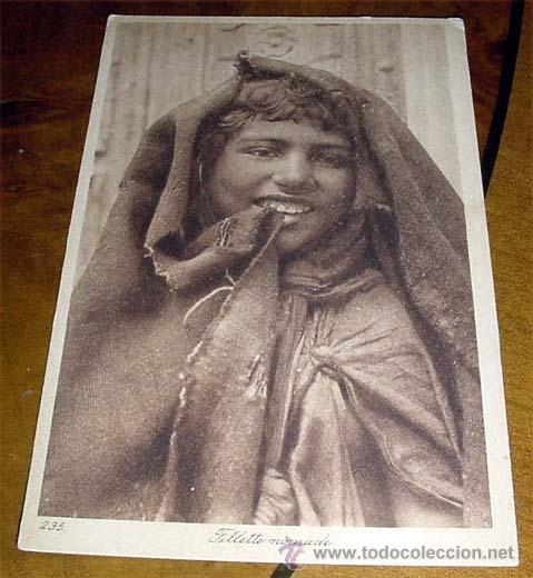 Cartoline: ANTIGUA POSTAL DE MARRUECOS - FILLETTE NOMADE - SIN CIRCULAR - DIVIDIDA - EDITEURS L&amp;L