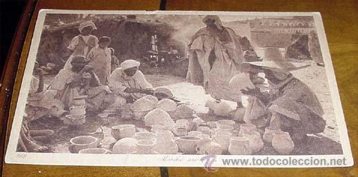Cartoline: ANTIGUA POSTAL DE MARRUECOS - MARCHE ARABE - SIN CIRCULAR - DIVIDIDA - EDITEURS L&amp;L