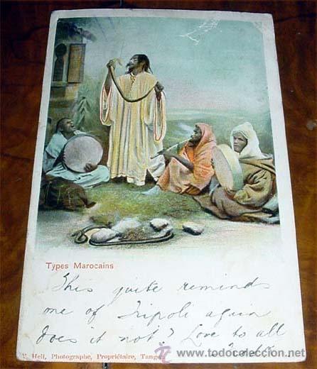 Cartoline: ANTIGUA POSTAL DE MARRUECOS - TYPES MAROCAINS -  CIRCULADA - SIN DIVIDIR - V. HELL