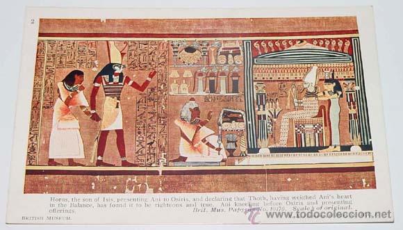 Cartoline: ANTIGUA POSTAL DE OSIRIS - BRITISH MUSEUM - NO CIRCULADA.