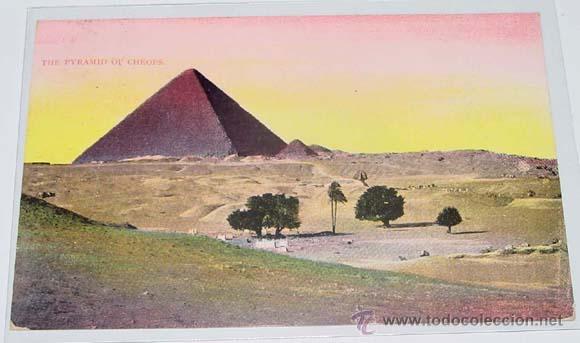Cartoline: ANTIGUA POSTAL DE LAS PIRAMIDE DE CHEOPS -  CIRCULADA.