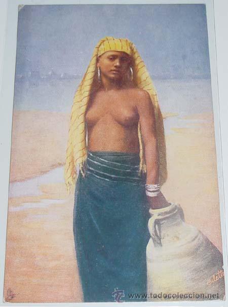 Cartoline: ANTIGUA POSTAL DE EGIPTO - MUJER EGIPCIA BONITA - NO CIRCULADA.