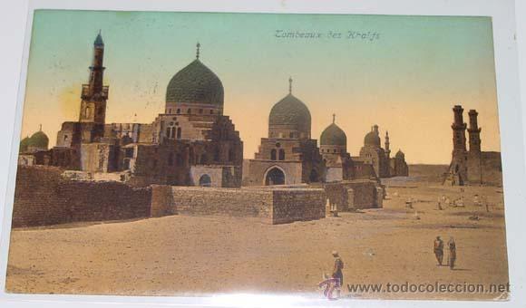 Cartoline: ANTIGUA POSTAL DE EGIPTO - TUMBAS DE LOS CALIFAS - CIRCULADA.
