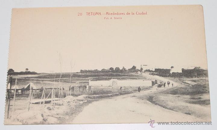 Cartoline: ANTIGUA POSTAL DE TETUAN - ALREDEDORES DE LA CIUDAD - SIN CIRCULAR - ED. CORDOBA Y VIALA.