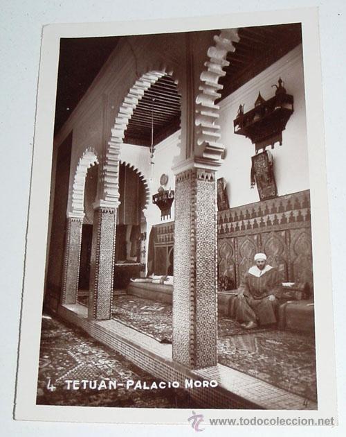Cartoline: ANTIGUA POSTAL DE TETUAN - PALACIO MORO - SIN CIRCULAR.