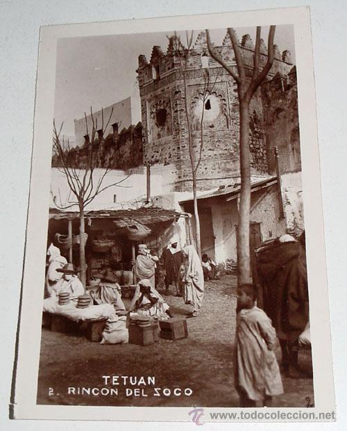 Cartoline: ANTIGUA POSTAL DE TETUAN - RINCON DEL ZOCO - SIN CIRCULAR.