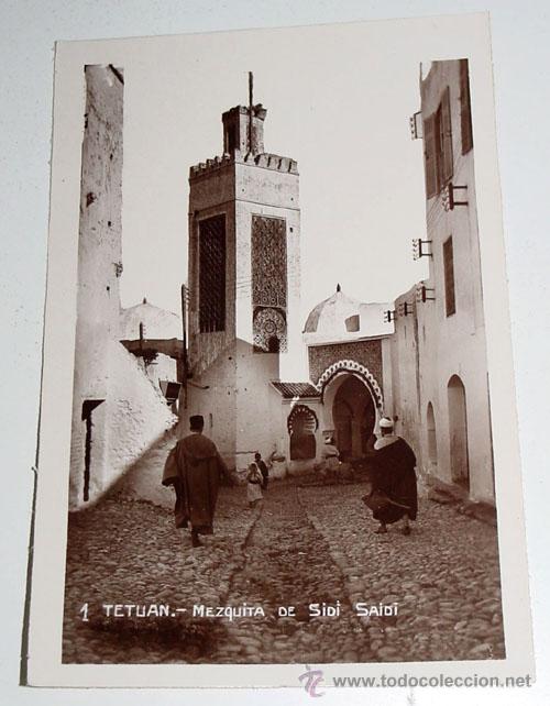 Cartoline: ANTIGUA POSTAL DE TETUAN - MEZQUITA DE SIDI SAIDI - SIN CIRCULAR.