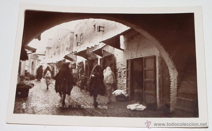 Cartoline: ANTIGUA POSTAL DE TETUAN - CALLE DEL BARRO MORO - SIN CIRCULAR.