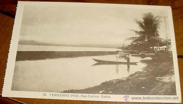 Cartoline: ANTIGUA POSTAL DE FERNADO POO - SAN CARLOS - BAHIA - NO CIRCULADA - ED. HELITIOPIA ARTISTICA ESPA&Ntilde;OL