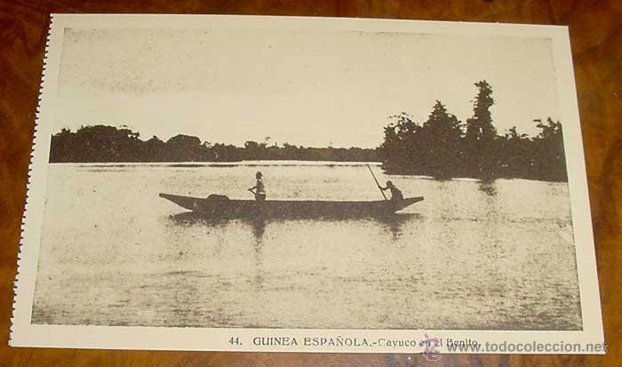 Cartoline: ANTIGUA POSTAL DE GUINEA ECUATORIAL ESPA&Ntilde;OLA - CAYUCO EN EL BENITO - HAE - SIN CIRCULAR