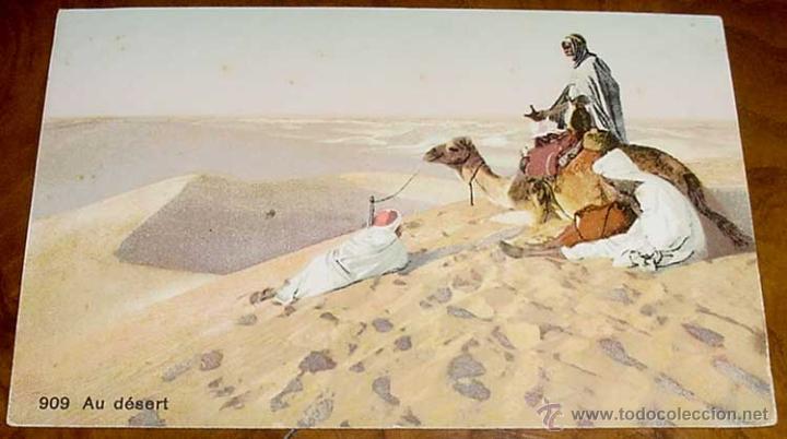 Cartoline: ANTIGUA POSTAL DE EGIPTO - EGYPT - EGYPTE - DESIERTO - NO CIRCULADA - ESCRITA.