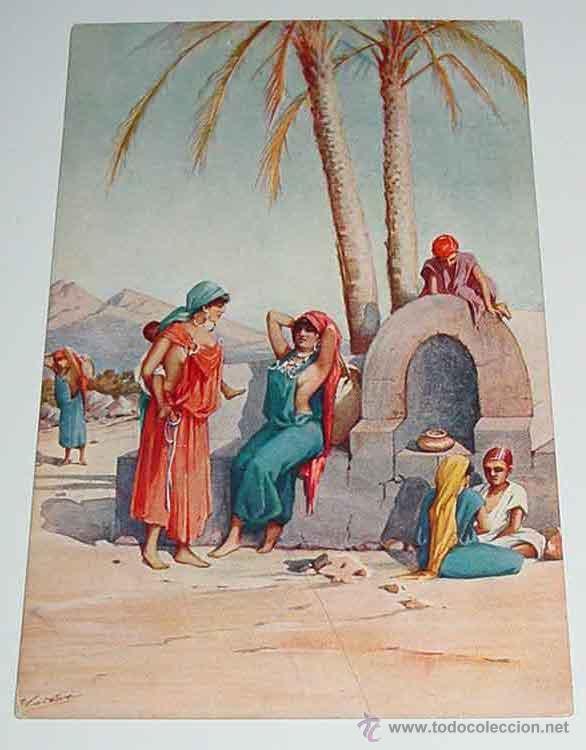 Cartoline: ANTIGUA POSTAL MUJERES ARABES - A. BENZAQUEN TANGER - NO CIRCULADA.