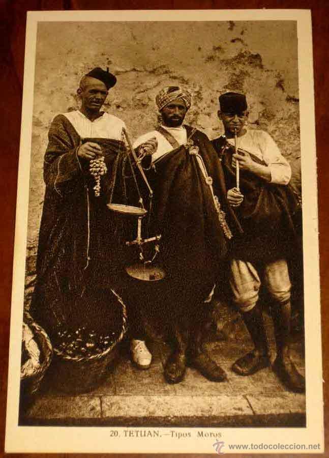Cartes Postales: ANTIGUA POSTAL DE TETUAN (MARRUECOS) TIPOS MOROS - L. ROISIN - SIN CIRCULAR
