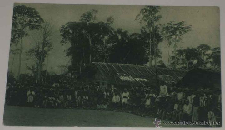 Cartoline: ANTIGUA POSTAL DE GUINEA ESPA&Ntilde;OLA - PABELLON DE LA GUINEA ESPA&Ntilde;OLA EN LA EXPOSICION IBERO AMERICANA