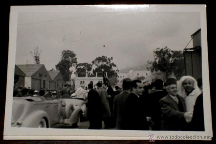 Postais: ANTIGUA FOTOGRAFIA DEL AEROPUERTO DE SANIA RAMEL - TETUAN - JALIFA JUNTO A GARCIA VALI&Ntilde;O, ALTO COMIS