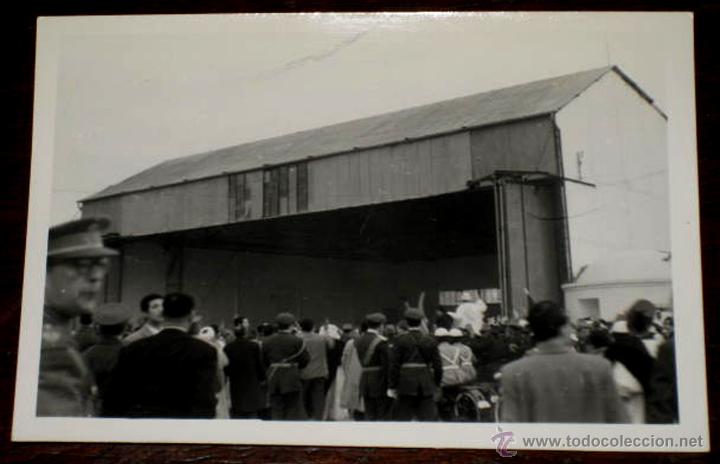 Postais: ANTIGUA FOTOGRAFIA DEL AEROPUERTO DE SANIA RAMEL - TETUAN - LLEGADA DEL JALIFA  - PROTECTORADO ESPA&Ntilde;