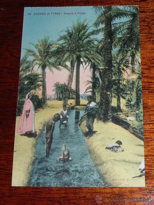 Postales: ANTIGUA POSTAL SCENES ET TYPES DE ARGELIA - ED. A.F. - N. 58 - NO CIRCULADA.