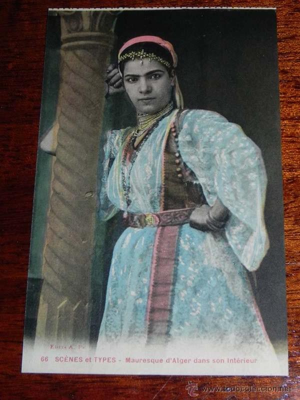 Postales: ANTIGUA POSTAL SCENES ET TYPES DE ARGELIA - ED. A.F. - N. 66 - NO CIRCULADA.