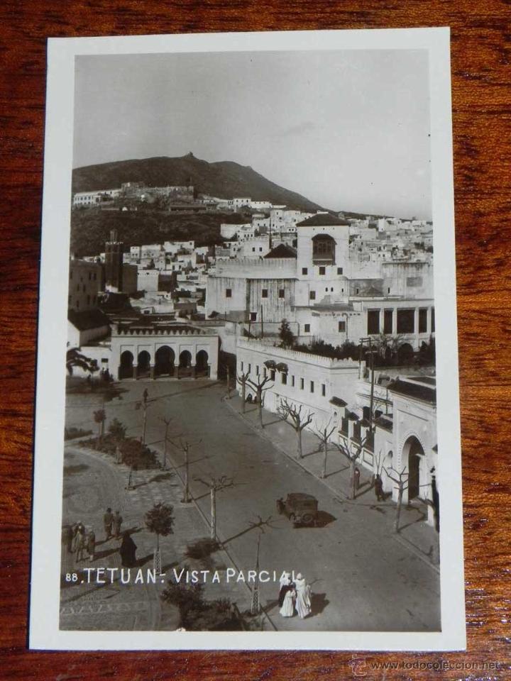 Cartoline: ANTIGUA FOTO POSTAL - TETUAN - VISTA PARCIAL - NO CONSTA EDITORIAL NI FOTOGRAFO - 88 - SIN CIRCULAR