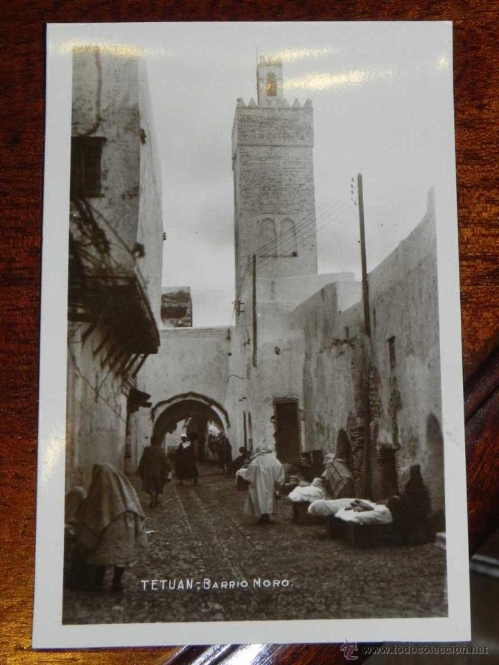 Cartoline: ANTIGUA FOTO POSTAL - TETUAN - BARRIO MORO - NO CONSTA EDITORIAL NI FOTOGRAFO - SIN CIRCULAR