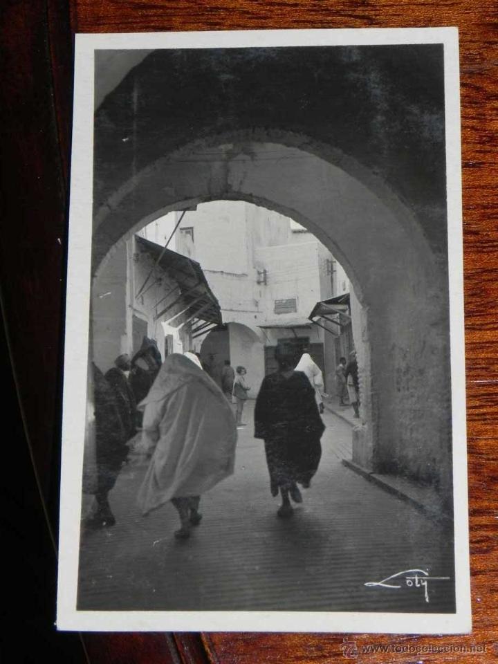 Cartoline: ANTIGUA FOTO POSTAL - TETUAN - CALLE DE SAKIA. EL FOKIA - COLECCIONES LOTY - 110 - SIN CIRCULAR
