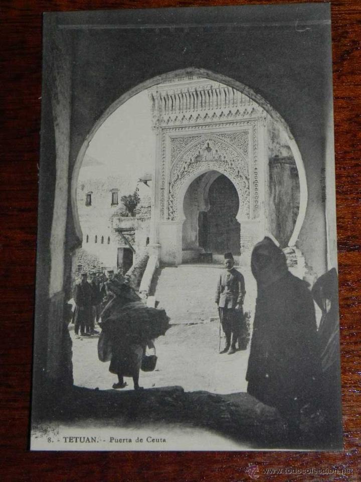Cartoline: ANTIGUA POSTAL - TETUAN - PUERTA DE CEUTA - MANUEL BERREIRO - 8 - SIN CIRCULAR