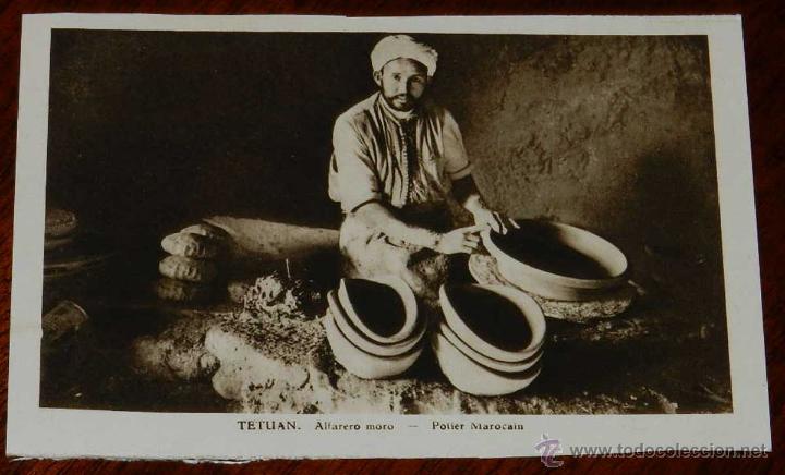 Cartoline: ANTIGUA POSTAL DE TETUAN - ALFARERO MORO - MARRUECOS - NO CIRCULADA.