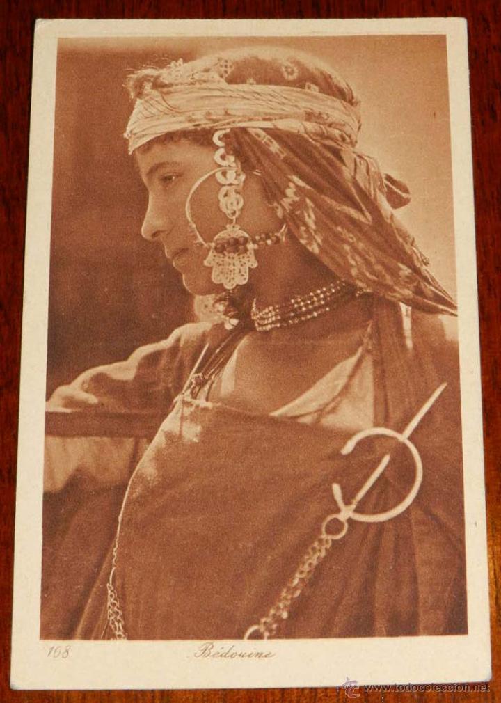 Cartoline: Antigua postal de Argelia, n. 108 beduina, editor L &amp; L, no circulada.