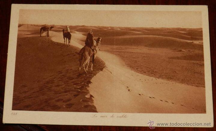 Cartoline: Antigua postal de Argelia, n. 158 mar de arena, editor L &amp; L, no circulada.