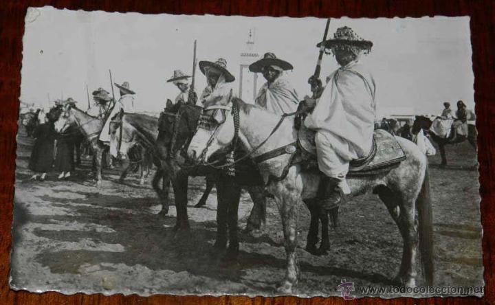 Cartoline: antigua foto postal de cavaliers indigenes, n. 2043, ed. la cigogne, no circulada, escrita.