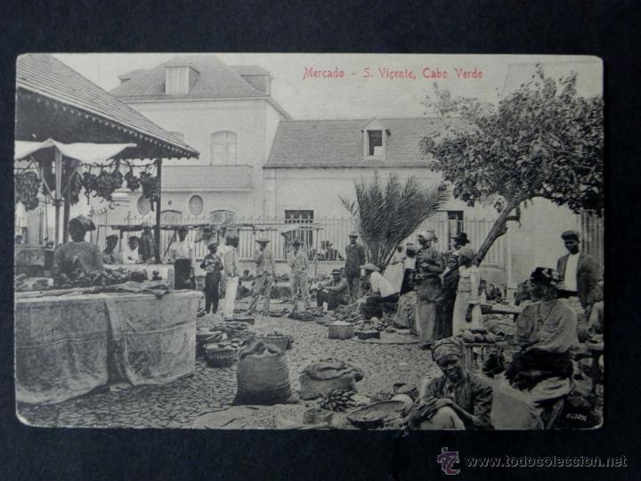 Cartoline: antigua postal, san vicente, mercado, no circulada